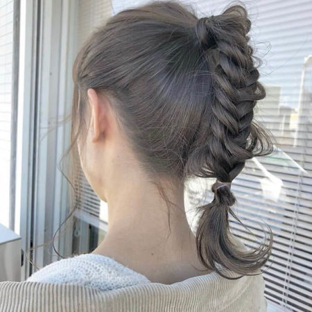 ミディアムまとめ髪 簡単ヘアアレンジ21選 編み込み 編みおろし Lala ララ