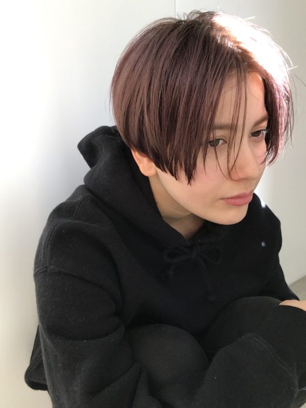 ダブルカラー ライトピンク 東京の美容室 Nanuk 岡村 健太郎のヘア