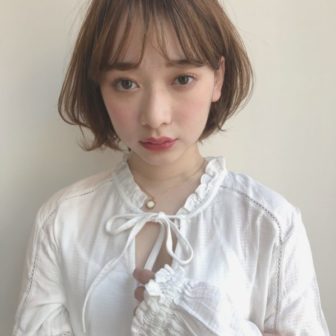 毛先パーマで外ハネくびれミディアムヘア 銀座の美容室ドライブ フォーガーデン Drive For Garden スタイリスト一番合戦 彩のヘアスタイル 髪型 ヘアカタログ Lala ララ