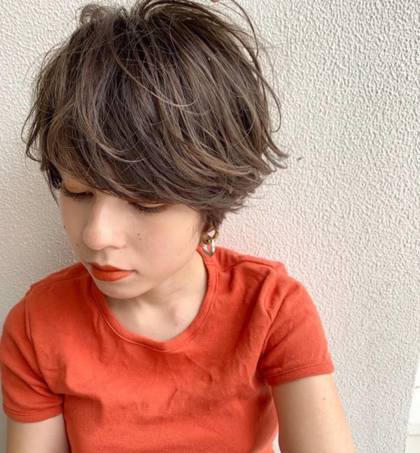厚め前髪 品のあるショートヘア Middle Daikanyama ミドルダイカンヤマ スタイリスト丸岡 奈央のヘアスタイル Lala ララ
