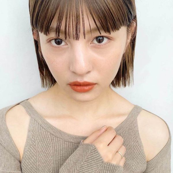 切りっぱなしボブ インナーカラー Garden Tokyo ガーデン トウキョウ スタイリストkomakiのヘアスタイル Lala ララ