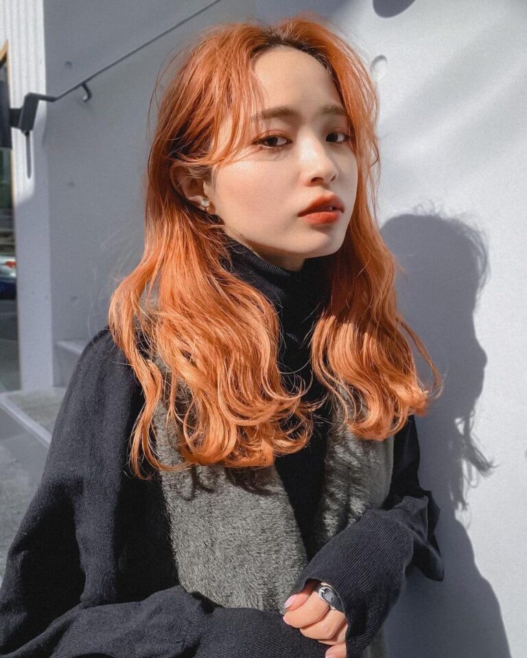 オレンジのおすすめ髪色24選【明るめ・暗めのオシャレなヘアカラー】 LALAヘアカタログ